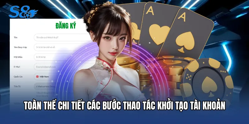 Toàn thể chi tiết các bước thao tác khởi tạo tài khoản
